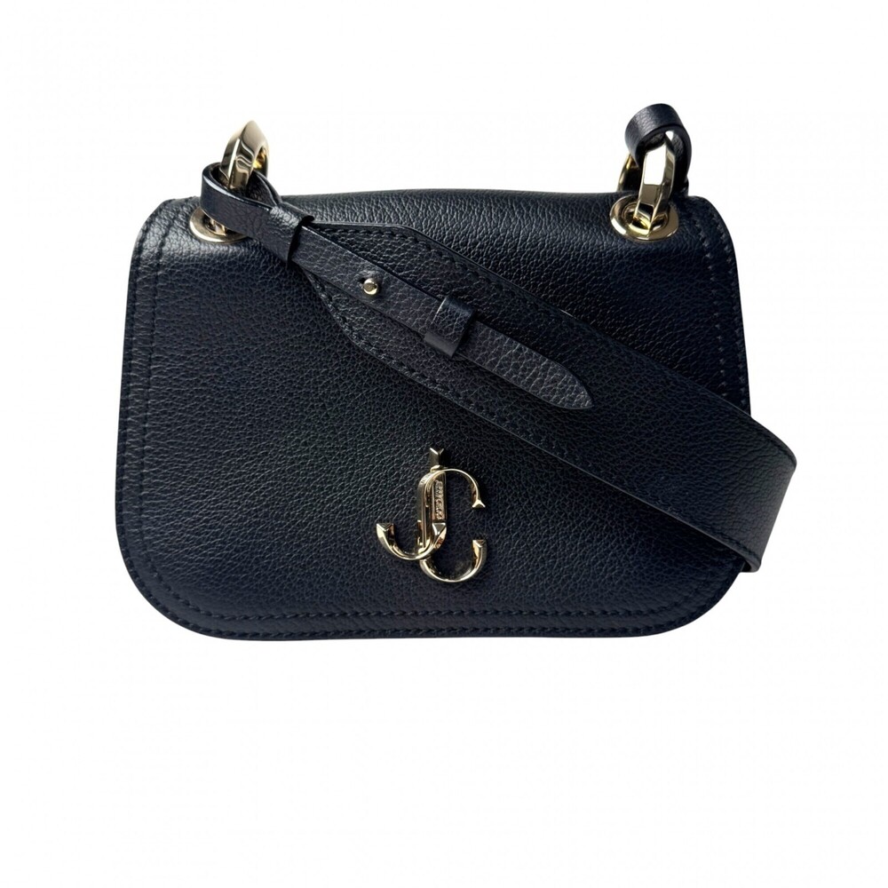 Jimmy Choo Varenne Shoulder Bag, Black with Gold Hardware, Crossbody Bag for ...